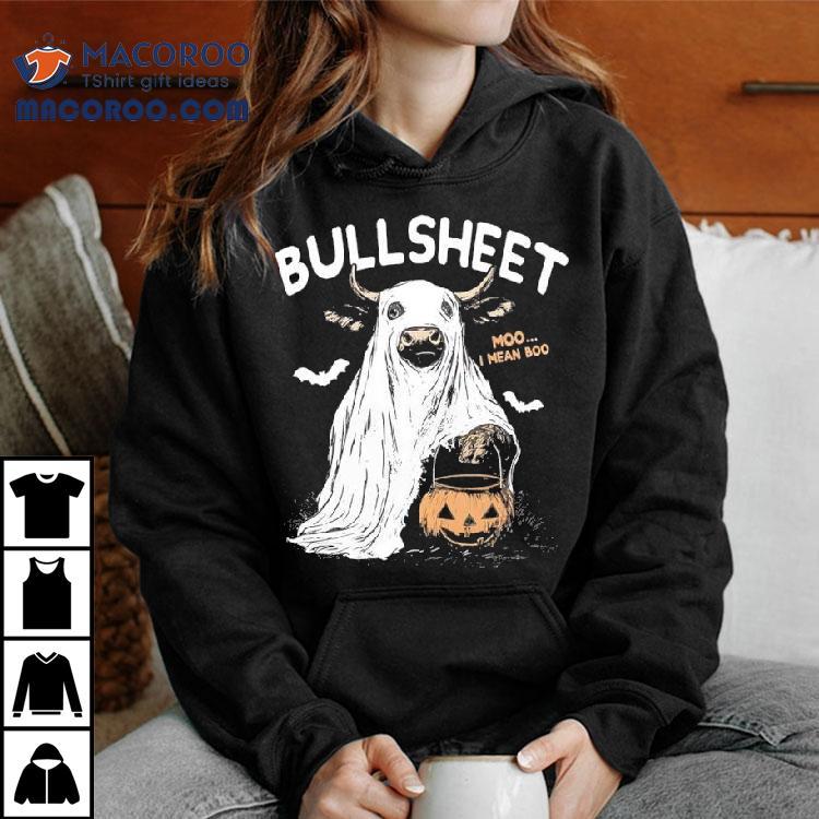 Bullsheet Moo I Mean Boo Halloween Shirt