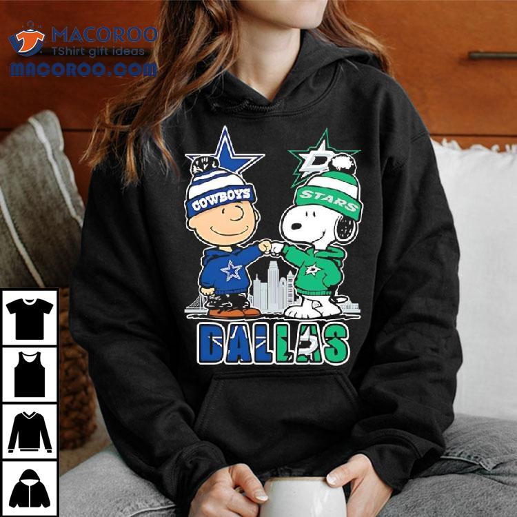 Charlie Brown And Snoopy X Dallas Cowboys And Dallas Stars Shirt