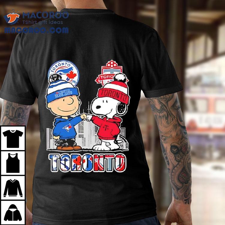 Charlie Brown And Snoopy X Toronto Blue Jays And Toronto Fc Shirt