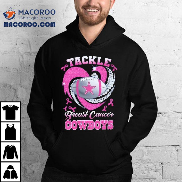 Dallas Cowboys Breast Cancer Awareness Tackle Heart Shirt
