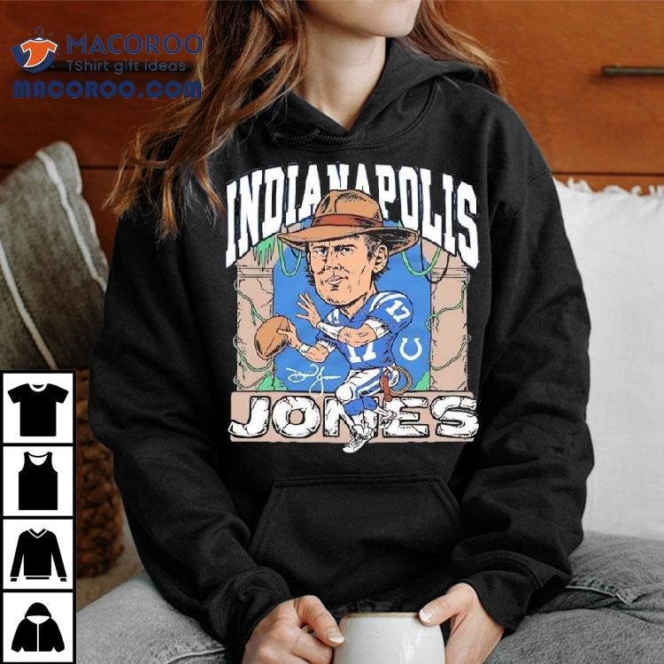 Daniel Jones Indianapolis Colts Indianapolis Jones Signature Logo Shirt
