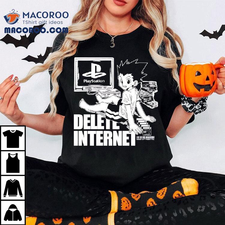 Gon Freecss Hunter X Hunter Playstation Delete Internet Shirt