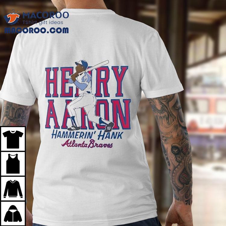 Hank Aaron Atlanta Braves Cooperstown Baseball Shirt