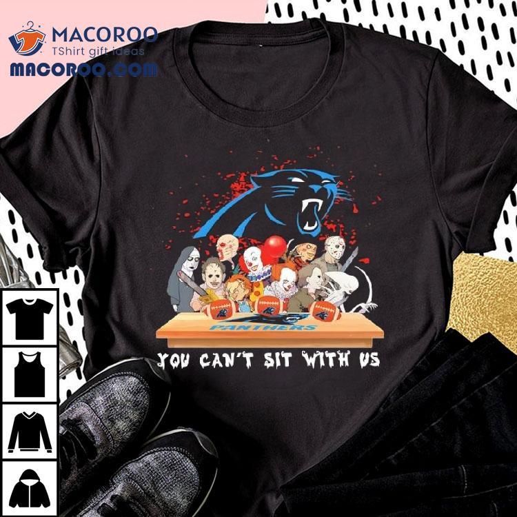 Horror You Can't Sit With Us Carolina Panthers Nfl Shirt