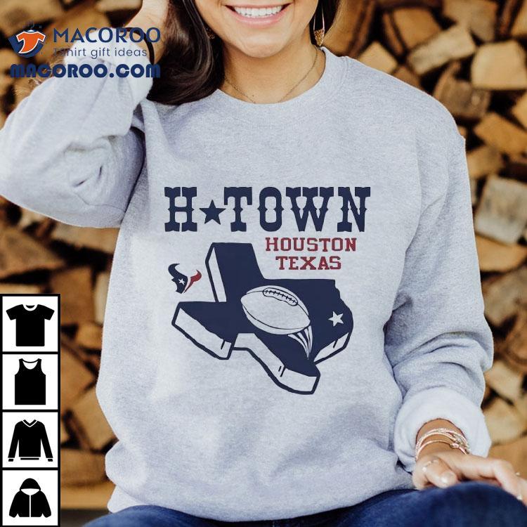 Houston Texans H Town Football Map Shirt