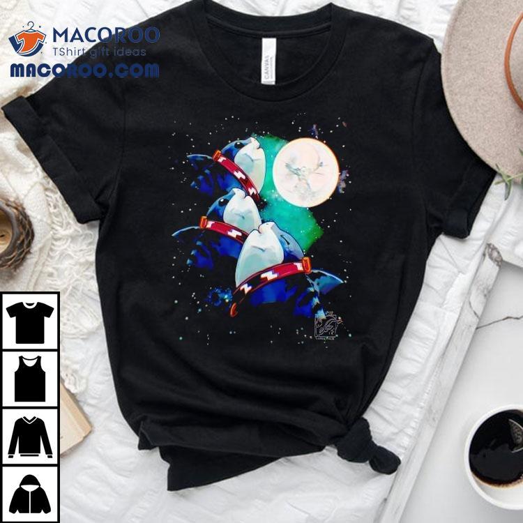 Jeff The Land Shark Under The Moon Shirt