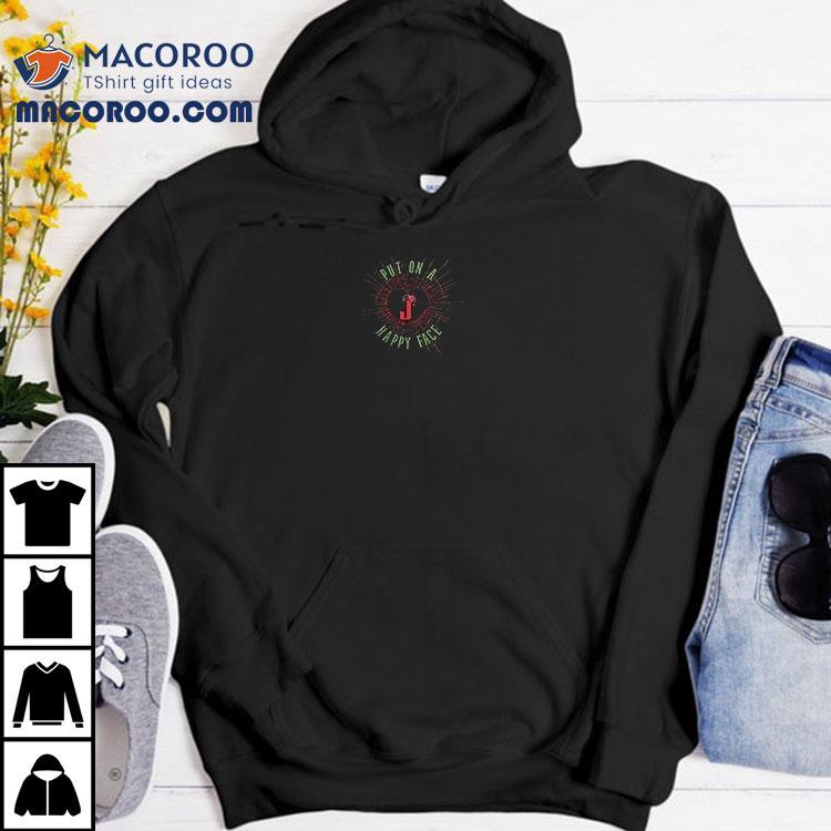 Joker And Harley Quinn Put On A Happy Face Love Is Crazy Shirt