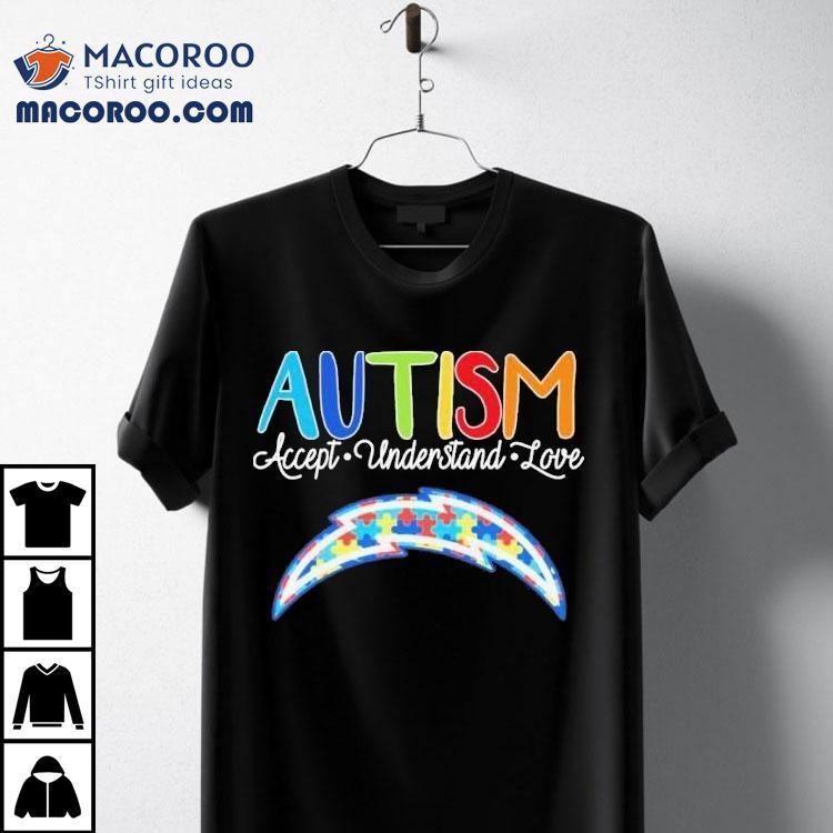 Los Angeles Chargers Autism Accept Understand Love Shirt