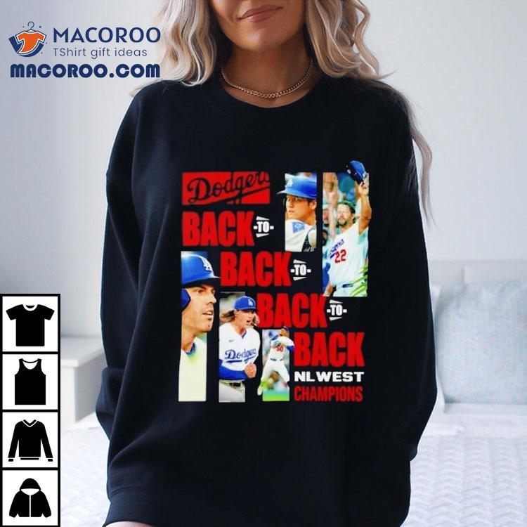Los Angeles Dodgers Back To Back To Back To Back 2025 Nl West Division Champions Shirt