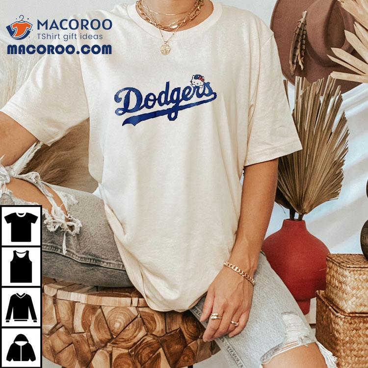 Los Angeles Dodgers X Hello Kitty And Friends Baseball Shirt