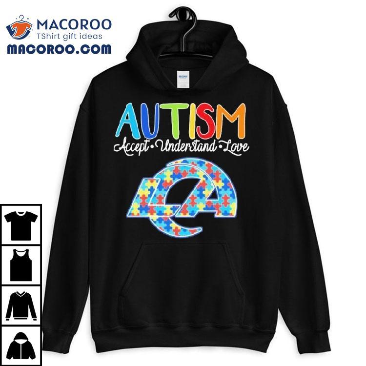 Los Angeles Rams Autism Accept Understand Love Shirt