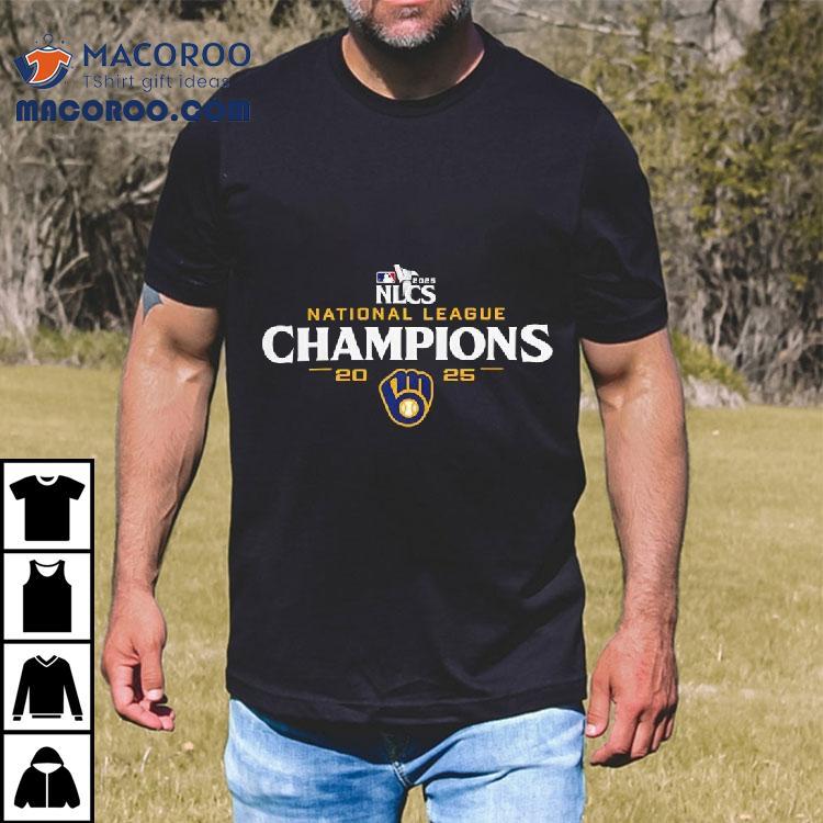 Milwaukee Brewers 2025 National League Champions Mlb Shirt
