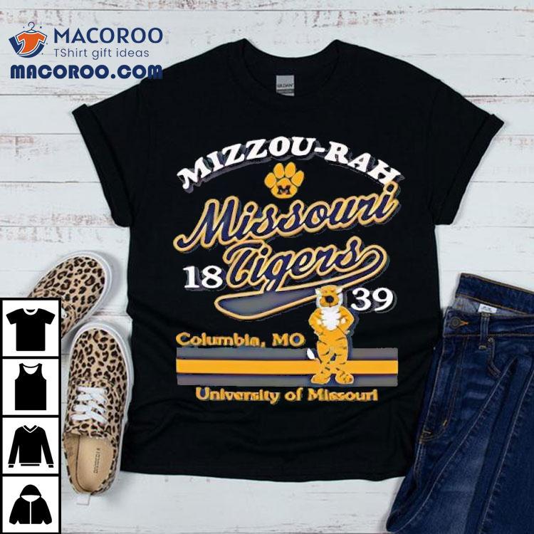 Mizzou Tigers Comfort Wash Paw Truman 1839 Mizzou Rah Columbia Mo University Of Missouri Shirt