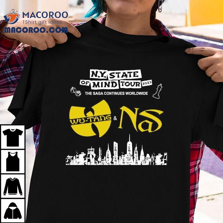 Original Wu-tang Clan And Nas New York State Of Mind Tour 2023 Shirt