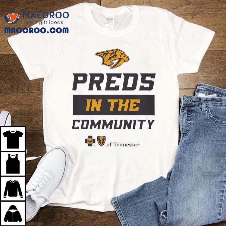 Preds In The Community Nashville Predators Logo Shirt