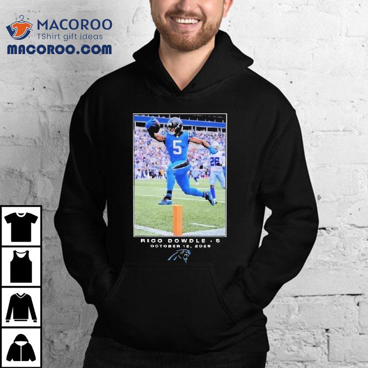 Rico Dowdle 15 October 12 2025 Carolina Panthers Nfl Flash Features Week 6 Shirt
