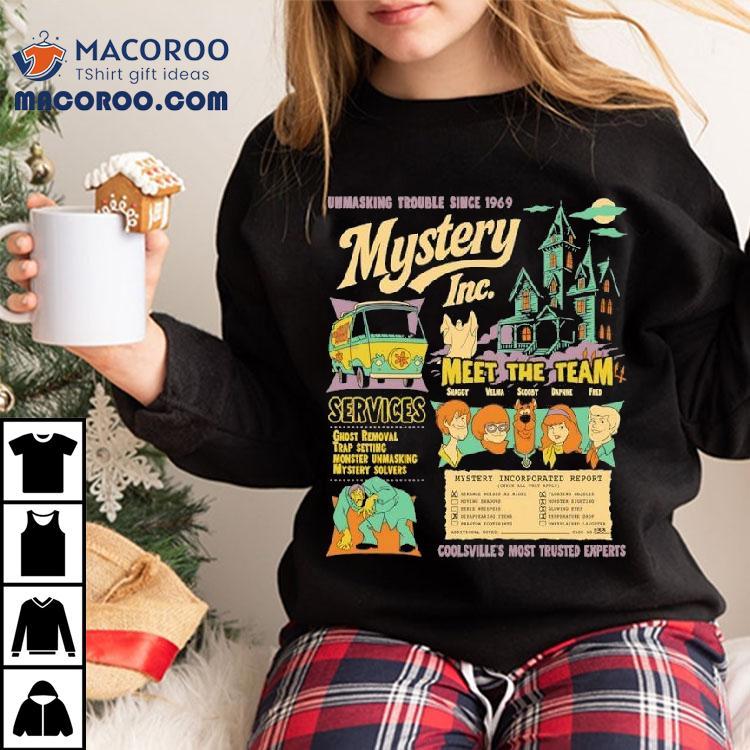 Scooby Doo Where Are You Series Mystery Inc Team Unmasking Trouble Since 1969 Shirt