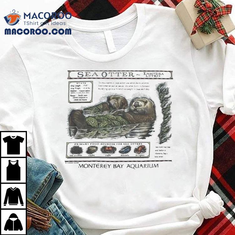 Taylor Sea O Tter Emhydra Lutris Monterey Bay Aquarium Otter Shirt