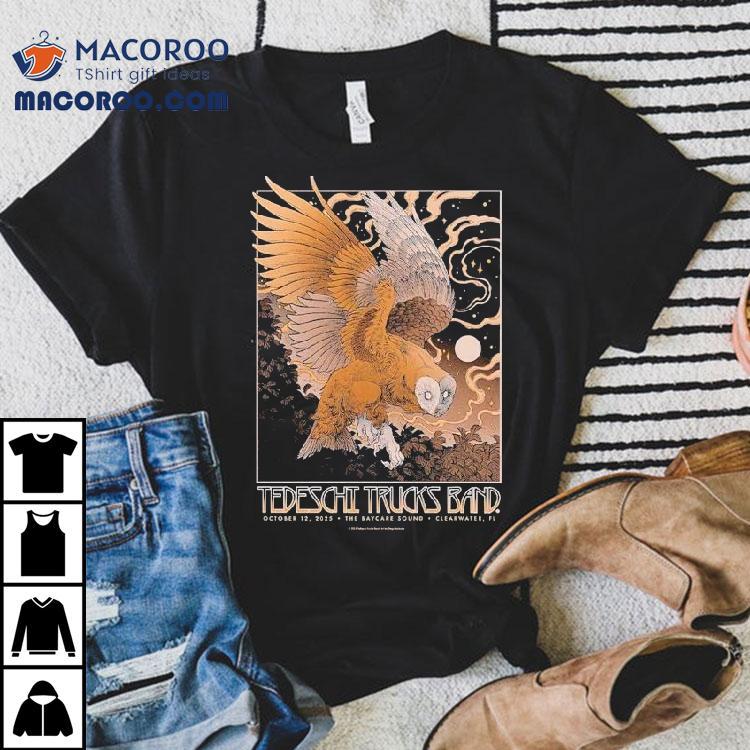Tedeschi Trucks Band The Baycare Sound In Clearwater Fl Oct 12 2025 Owl Shirt