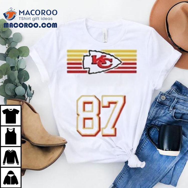 Travis Kelce Pregame 87 Kansas City Chiefs Logo Shirt