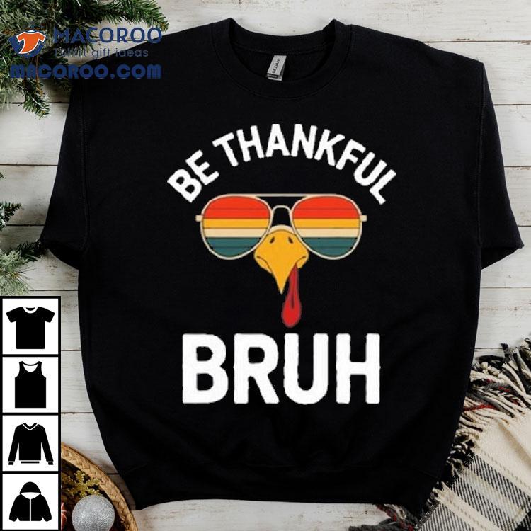 Velto Bruh Thanksgiving Thankful Turkey Boys Shirt