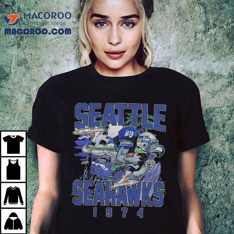 Vintage Seattle Seahawks School Spirit Football 1974 Shirt