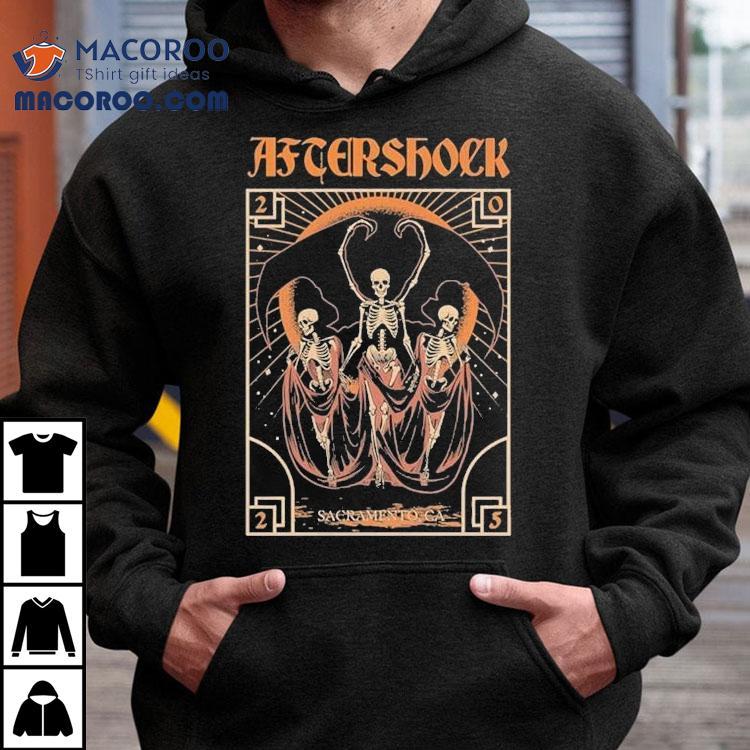 Aftershock Night Terror Sacramento Ca Skeleton 2025 Shirt