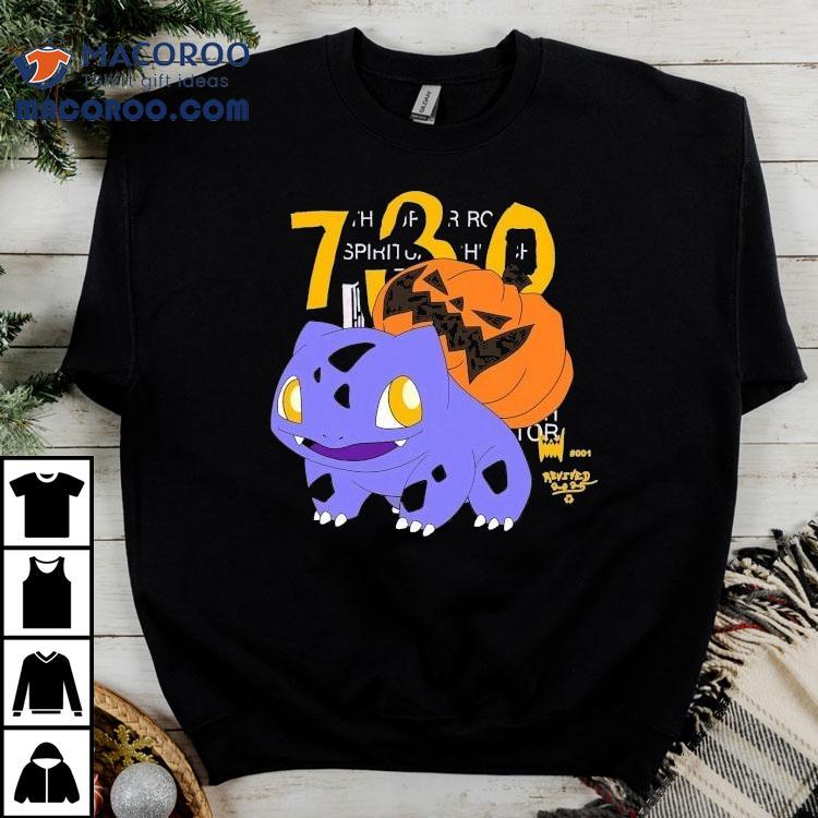 Asspizza Fushigidane Revived Pokemon 730 Halloween Shirt