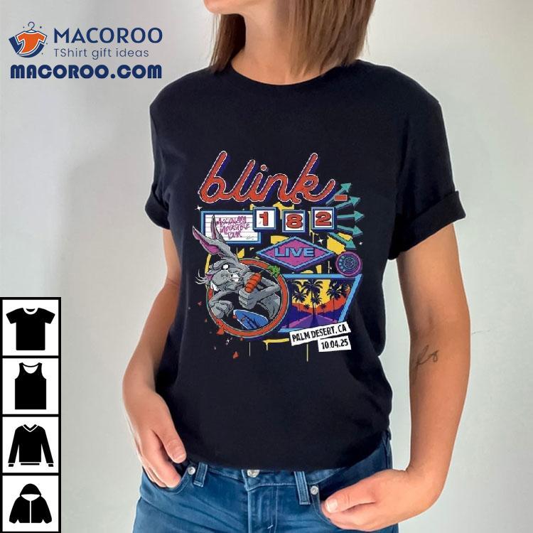 Blink 182 Live At Palm Desert California Night 1 Venue At Acrisure Arena On October 4 2025 Missionary Impossible Tour 25 Shirt