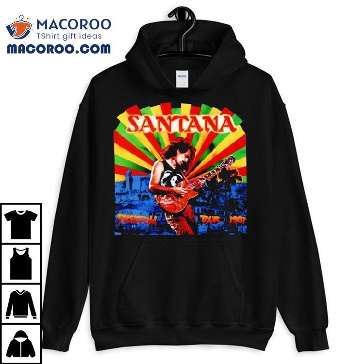 Carlos Santana 1987 Freedom Band Shirt