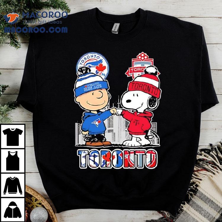 Charlie Brown And Snoopy X Toronto Blue Jays And Toronto Fc Shirt