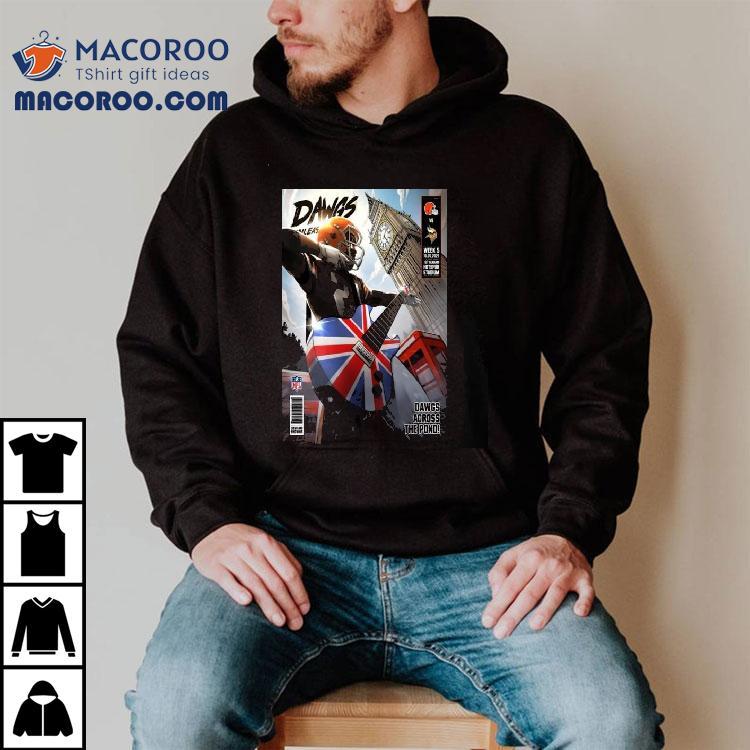 Cleveland Browns Vs Minnesota Vikings Dawgs Across The Pond Tottenham Hotspur Stadium Oct 5 2025 Shirt