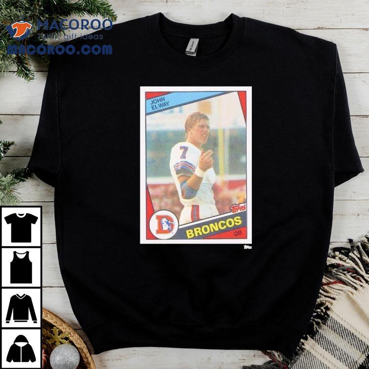 Denver Broncos John Elway Trading Card Shirt