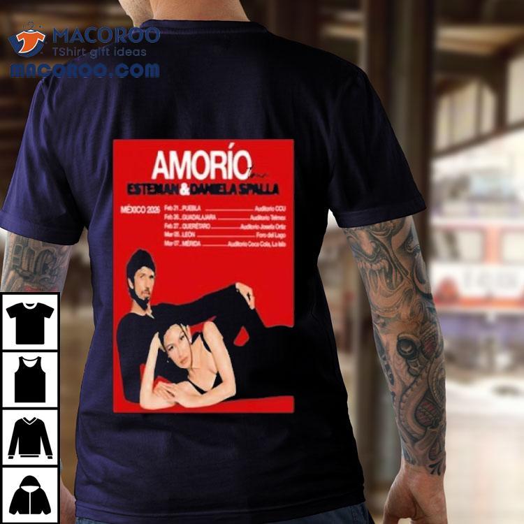 Esteman Daniela Spalla Amorio Tour Mexico 2026 Shirt