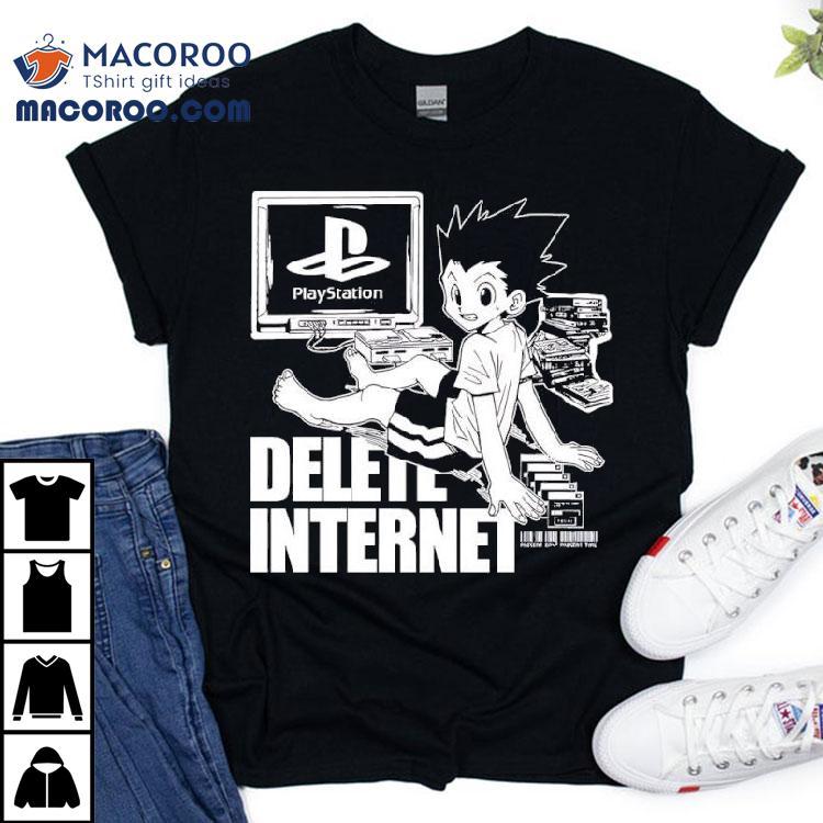 Gon Freecss Hunter X Hunter Playstation Delete Internet Shirt