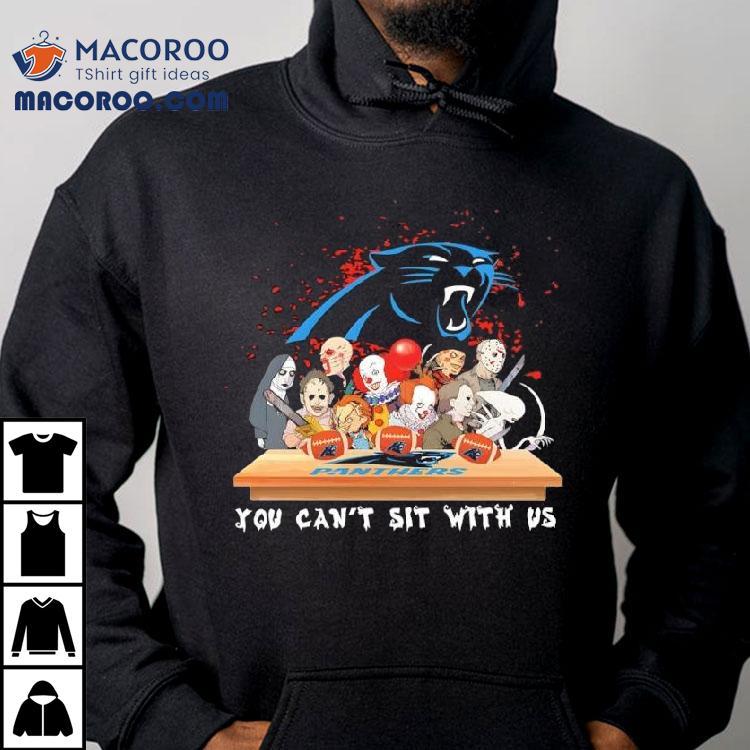 Horror You Can't Sit With Us Carolina Panthers Nfl Shirt