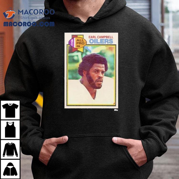 Houston Oilers Earl Campbell Trading Card Shirt