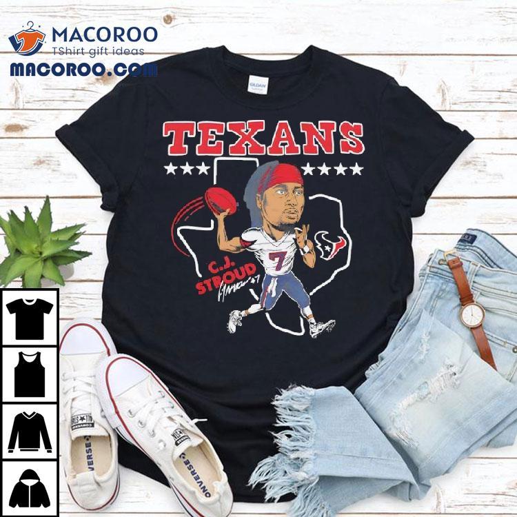Houston Texans Cj Stroud Nfl Football Signature Chibi Shirt