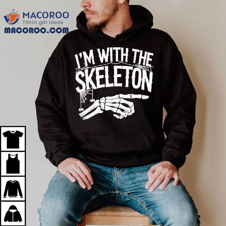 I'm With The Skeleton Funny Halloween Costume Shirt