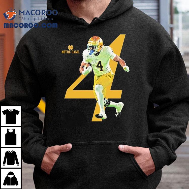Jeremiyah Love 4 Notre Dame Fighting Irish Football Shirt