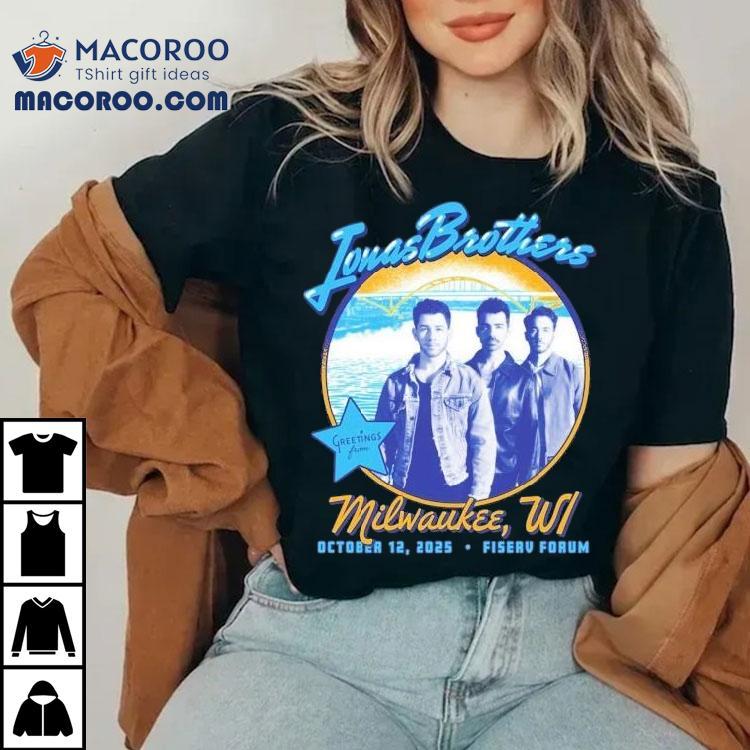 Jonas Brother Tour At Fiserv Forum In Milwaukee Wi On October 12 2025 Shirt