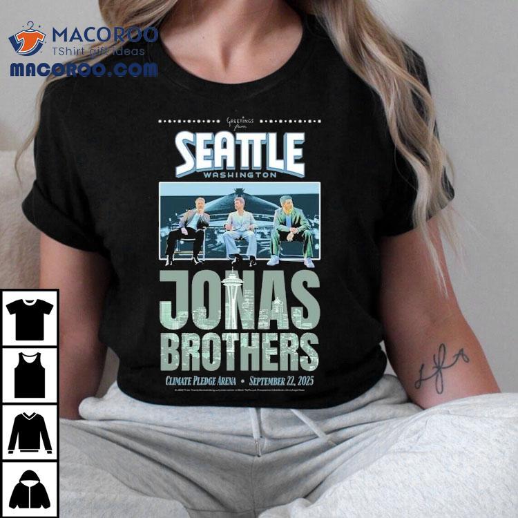 Jonas Brothers Seattle Washington Climate Pledge Arena Tour 2025 Shirt