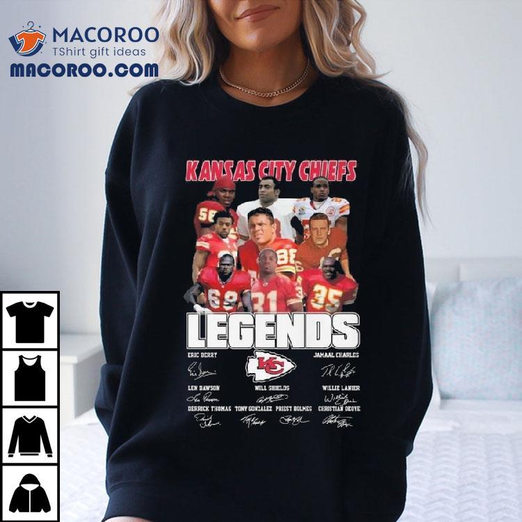 Kansas City Chiefs Legends Players Signatures 2025 Shirt