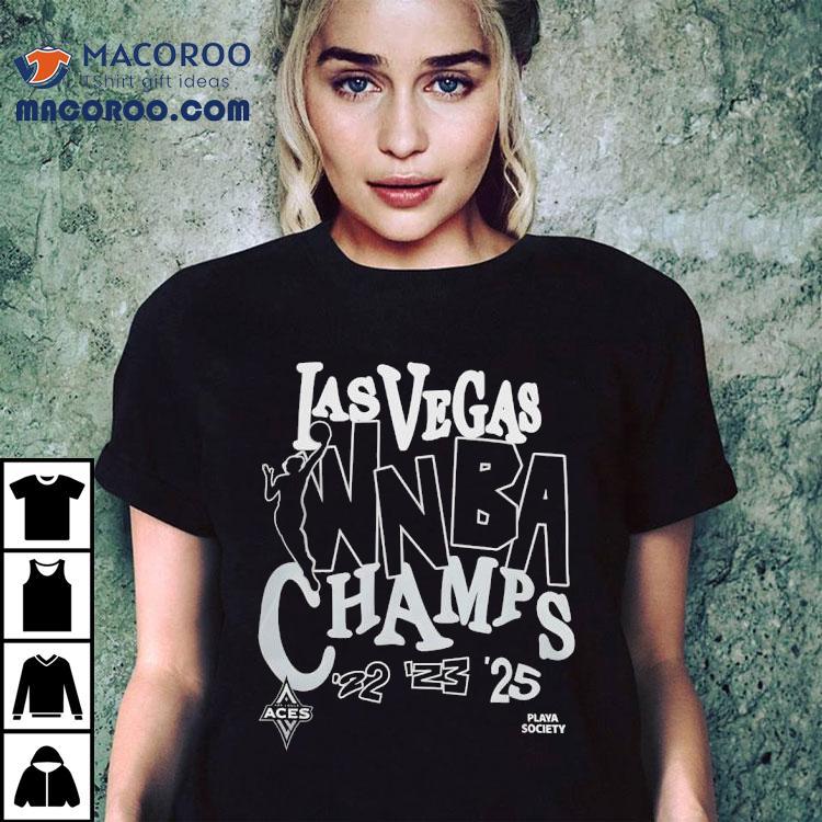 Las Vegas Aces Playa Society 2025 Wnba Champions Shirt