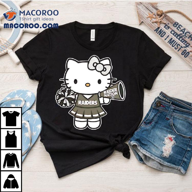 Las Vegas Raiders Helmet X Hello Kitty Raider Nation Shirt