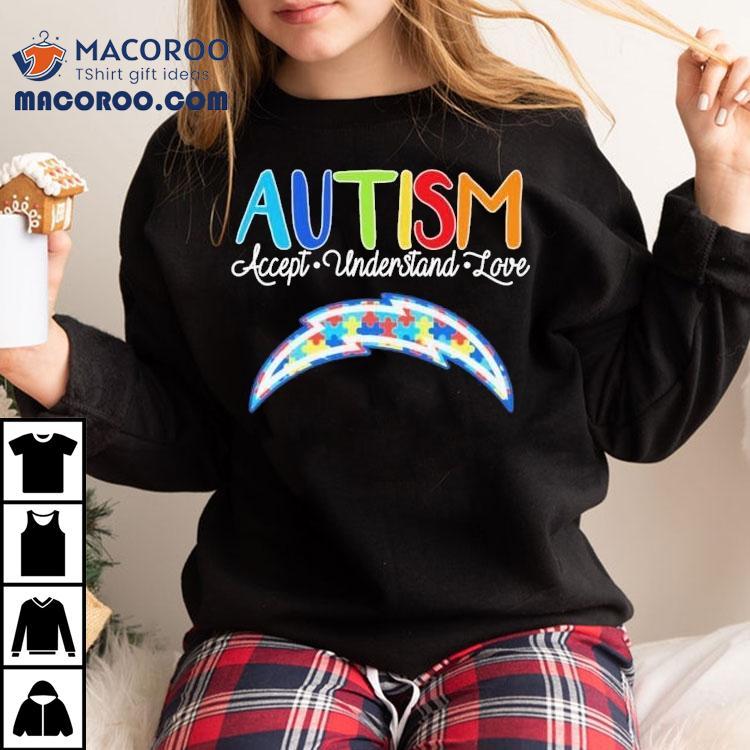 Los Angeles Chargers Autism Accept Understand Love Shirt