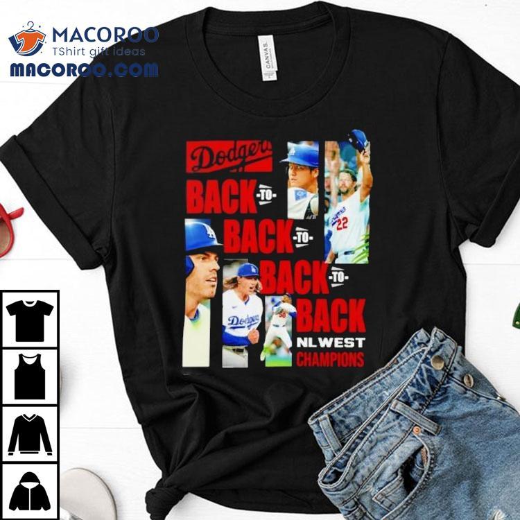 Los Angeles Dodgers Back To Back To Back To Back 2025 Nl West Division Champions Shirt
