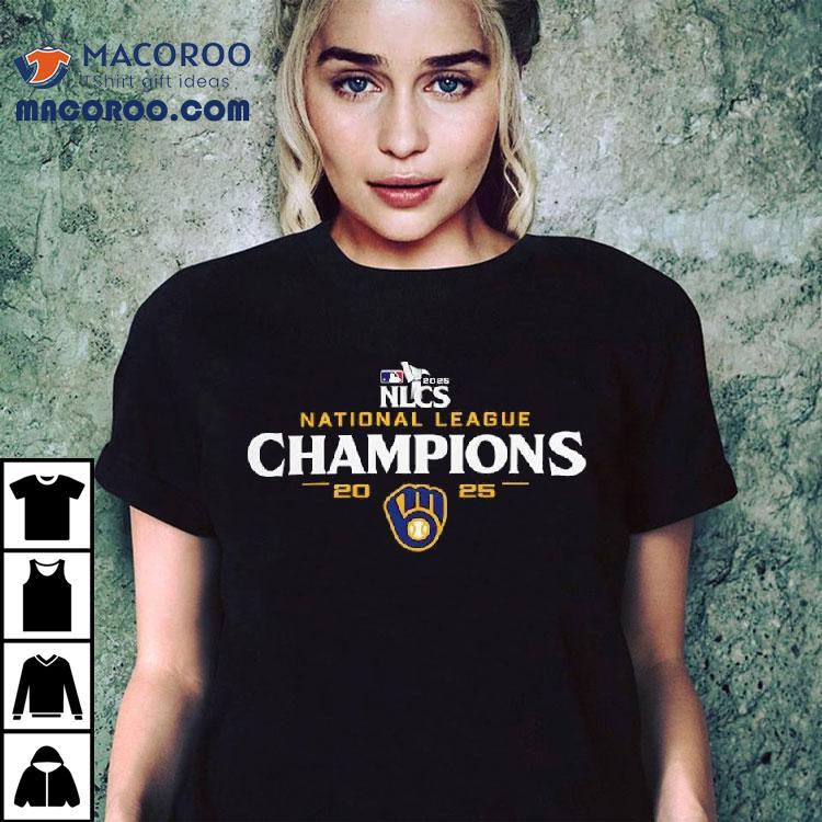 Milwaukee Brewers 2025 National League Champions Mlb Shirt