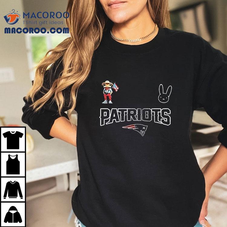 New England Patriots X Bad Bunny Super Bowl 2026 Portrait Art Signature Shirt