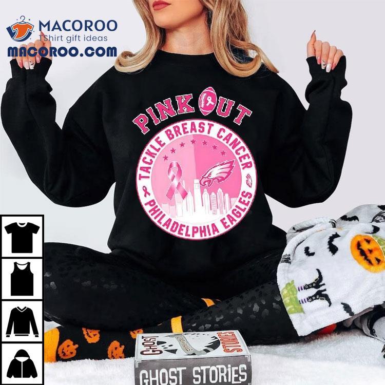 Pink Out Tackle Breast Cancer Vs Philadelphia Eagles Logo Shirt